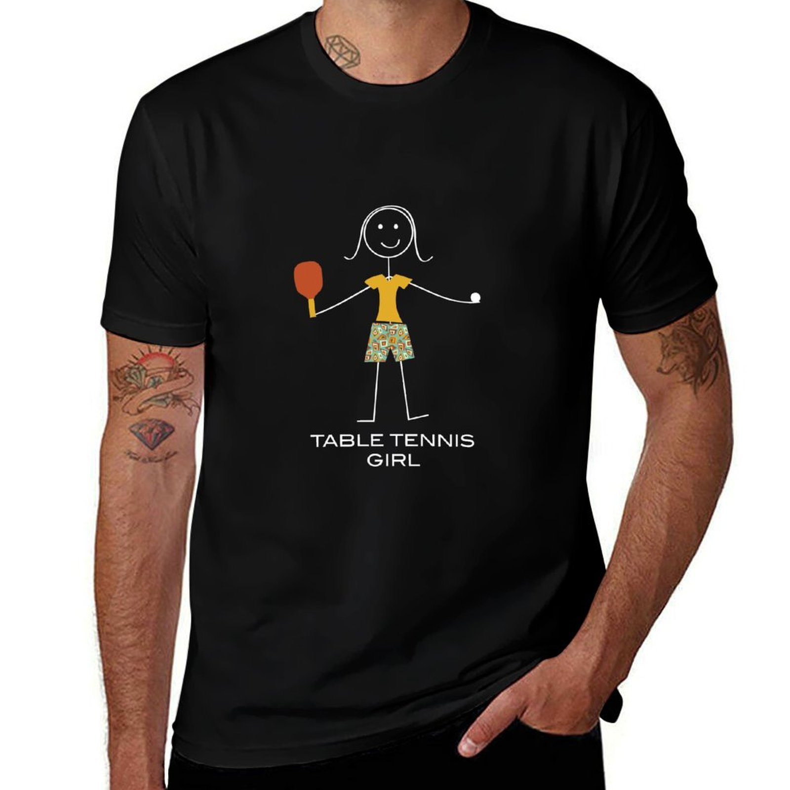 Table Tennis Basic - Funny Womens Table Tennis Design T-Shirt