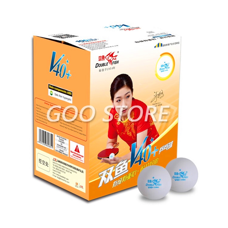 100 balls Double Fish V40+ 1-S - Table Tennis Vr recension och pris