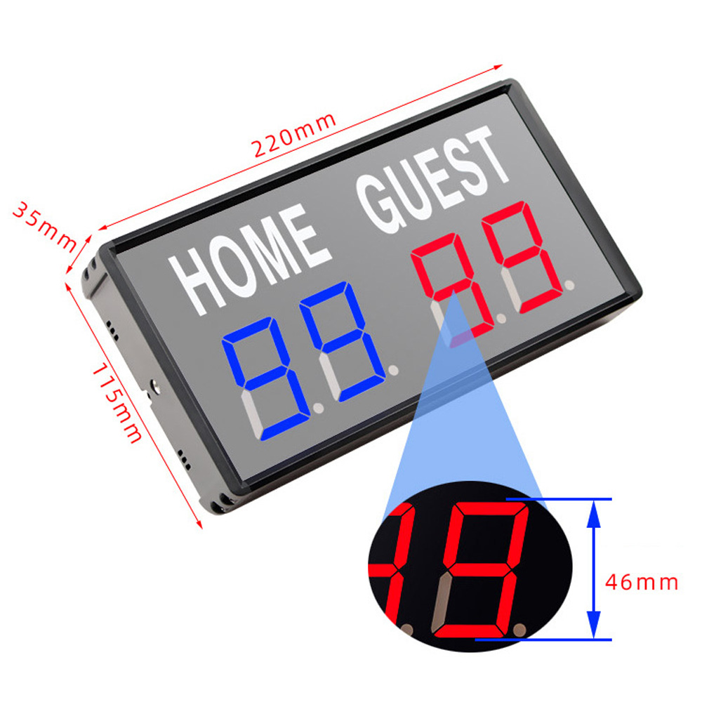 Portable 4 Digit LED Scoreboar - Table Tennis Score recension och pris