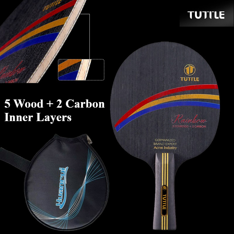 TUTTLE Black Rainbow Inner Car - Table Tennis Paddle recension och pris