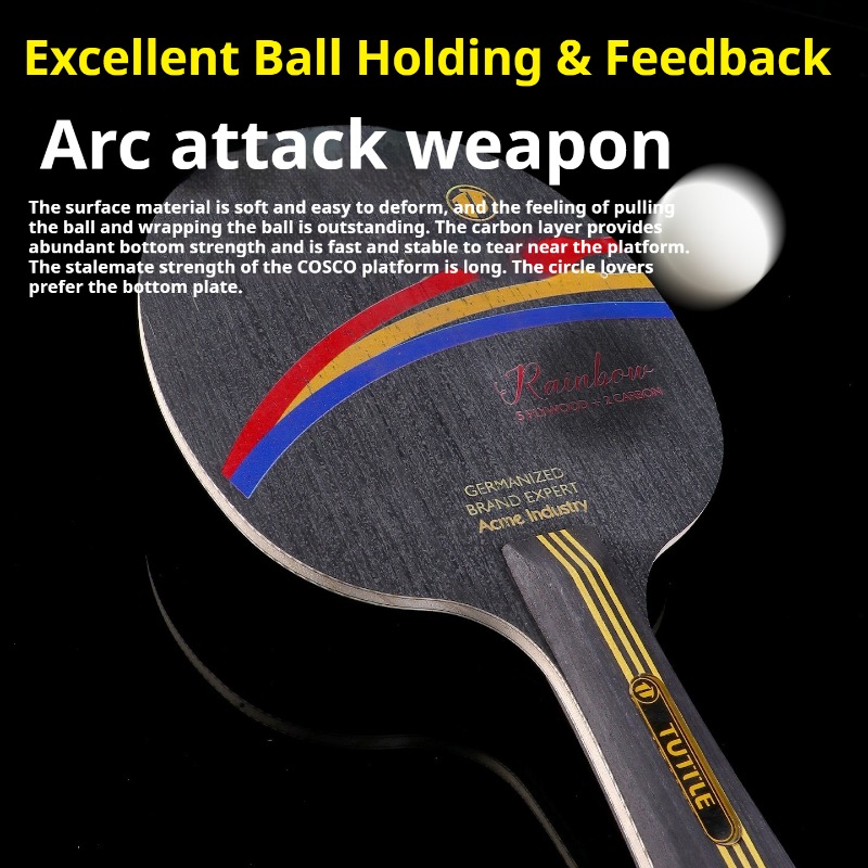 TUTTLE Black Rainbow Inner Car - Table Tennis Paddle recension och pris