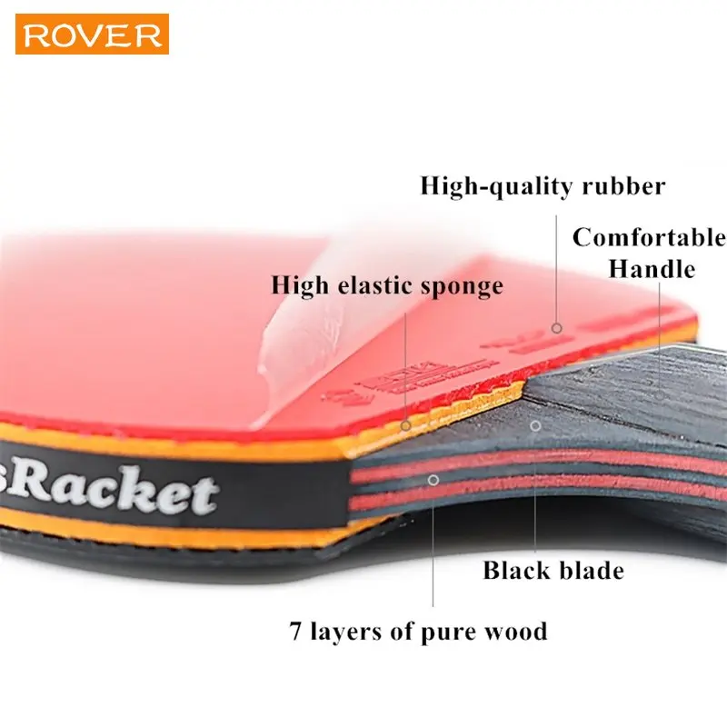 5/6 Star Table Tennis Racket 2 - Table Tennis Kit recension och pris