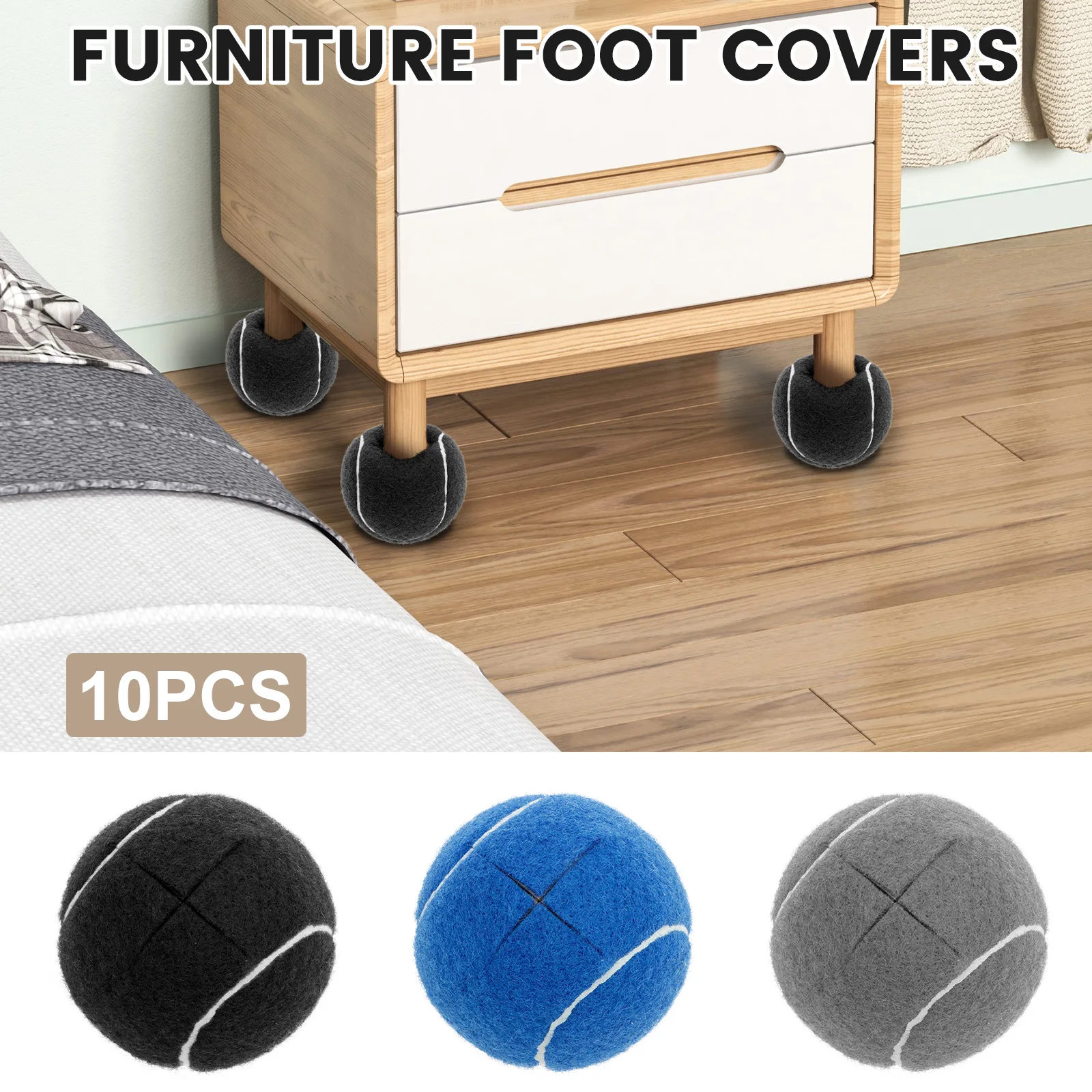 10Pcs Table Chair Foot Covers  - Table Tennis Footwork recension och pris