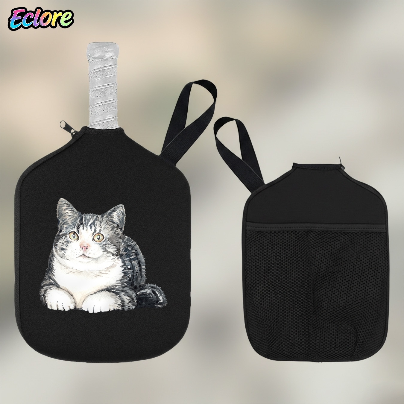 Cute Watercolor Cat Pickleball - Table Tennis Paddle recension och pris