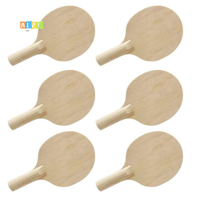 A12E-6Pcs Unpainted Wooden Tab - Table Tennis Kit recension och pris