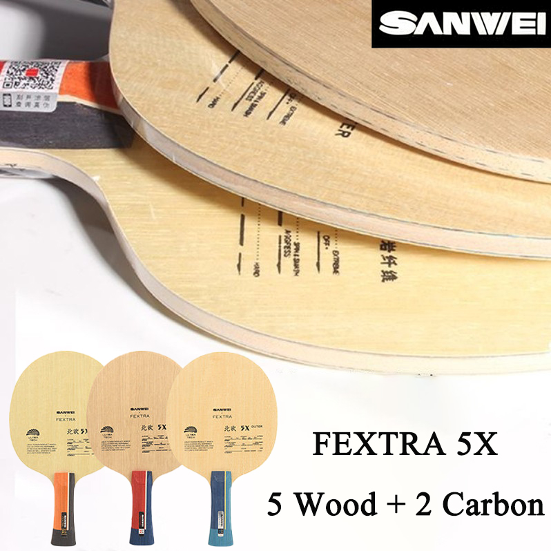 SANWEI FEXTRA 5X Blue/Yellow A - Table Tennis Paddle recension och pris